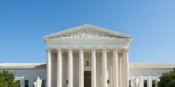 United States Supreme Court building facade in Washington D.C.