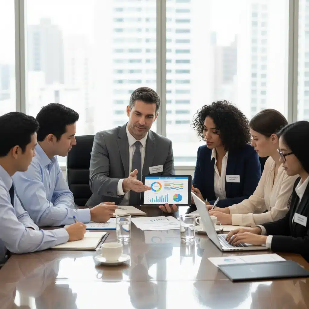 Financial professionals collaborating on tax strategy and financial advice.